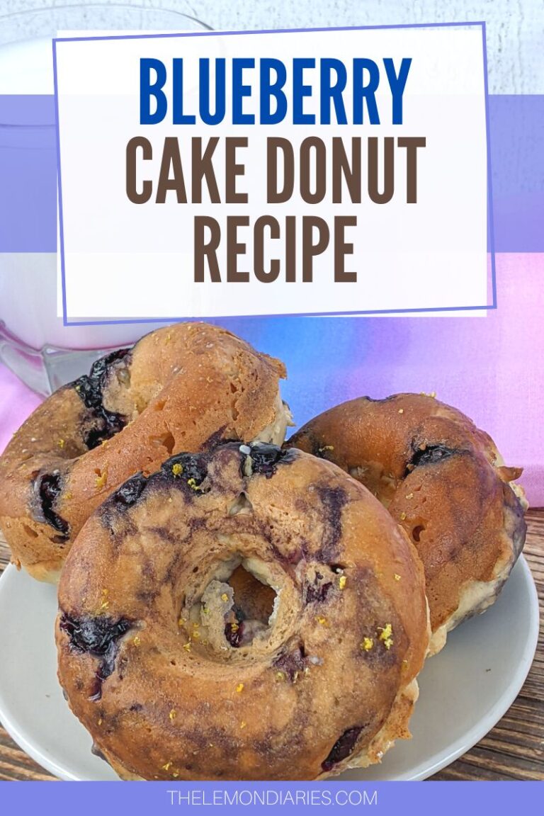 Blueberry Cake Donut RecipeThe Lemon Diaries