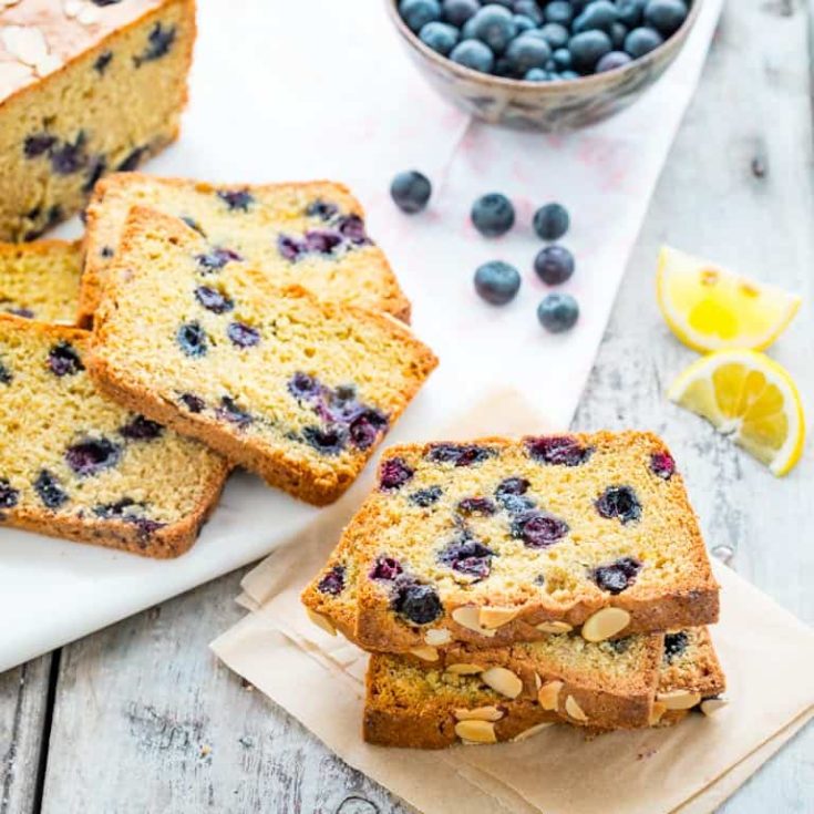 Image for healthy blueberry lemon bread