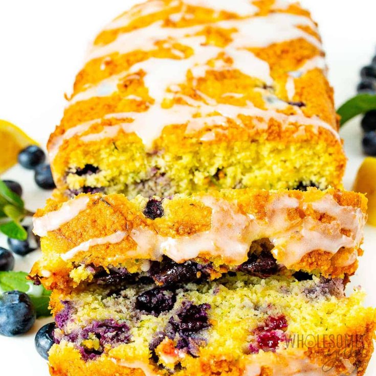 Image for Low Carb Keto Zucchini Bread (Lemon Blueberry)