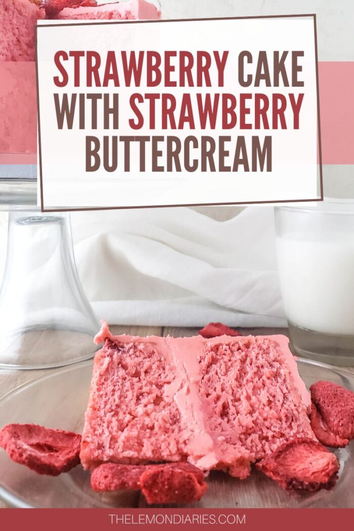 Strawberry Cake with Strawberry ButtercreamThe Lemon Diaries