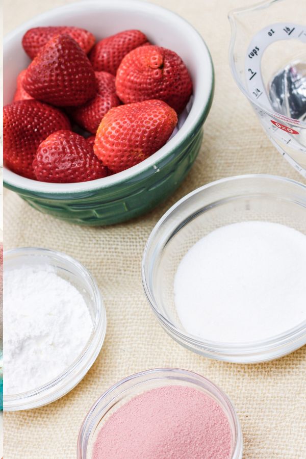 ingredients for strawberry pie